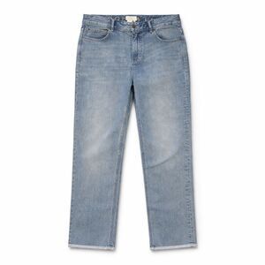 Kate Spade Ooh La La Straight Leg Jeans Light Wash Frayed Hem 28 Minimalist Chic